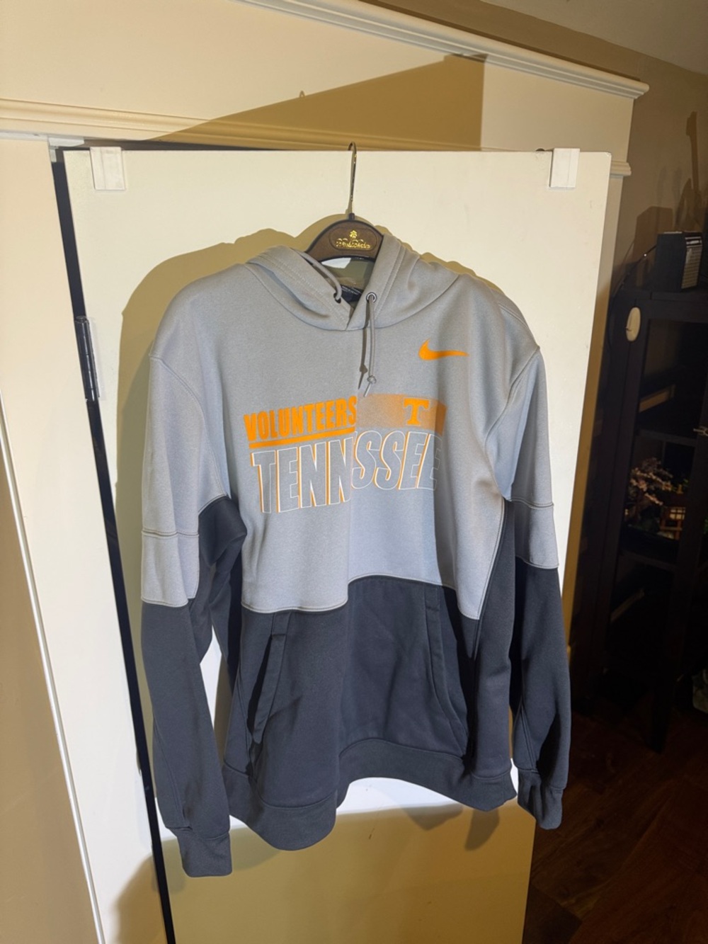 Nike Tennessee Volunteers Two-Tone Hooded Pullover Sweatshirt - Gray/Black